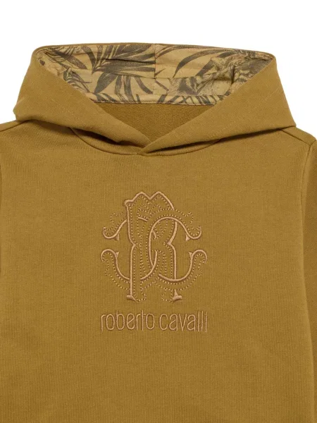 Hoodie Roberto Cavalli καφέ