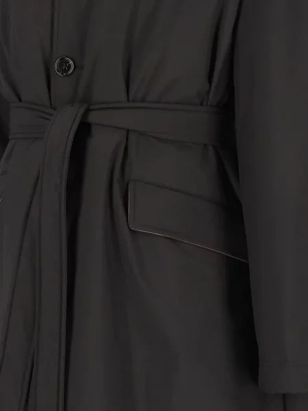 Cu centură palton Dolce & Gabbana negru
