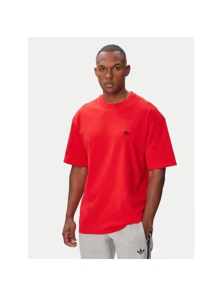 Adidas Футболка Trefoil Essentials Loose Fit червоний