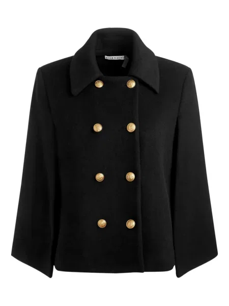Geacă Alice + Olivia cu două rânduri de nasturi negru