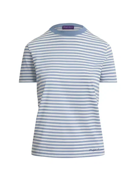 Tricou Ralph Lauren Collection cu dungi albastru