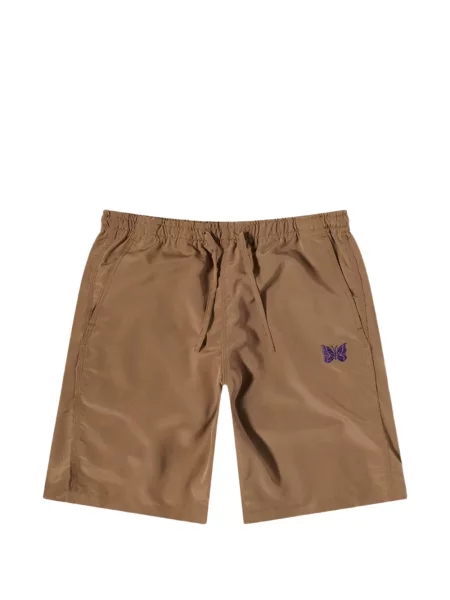 Pantaloni scurți Needles cu broderie cu cordon