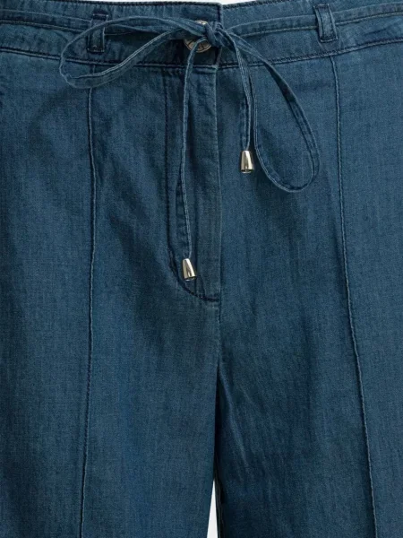 Blugi cu picior larg Shaft Jeans cu cordon albastru