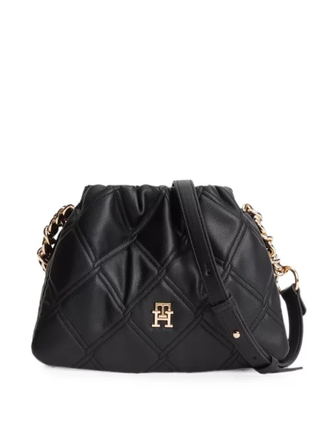 Matlasat body Tommy Hilfiger cu autograf negru