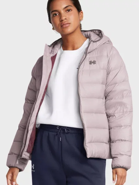 Пуховик Under Armour з капюшоном рожевий