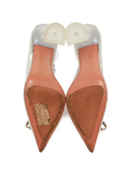 Pantofi cu toc Amina Muaddi cu funde