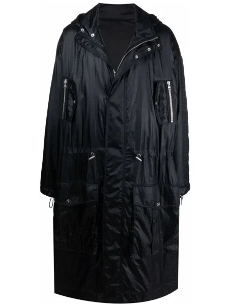 Палто Balmain с качулка черно