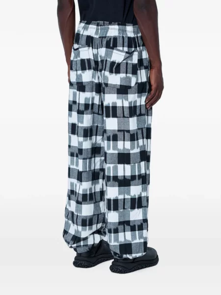 Pantaloni Nomarhythm cu imprimeu geometric gri