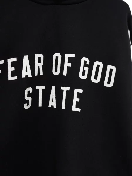 Hanorac cu glugă Fear Of God Essentials negru