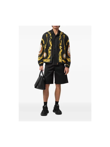 Szorty cargo Versace czarne