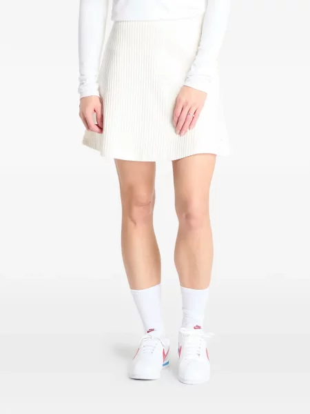 Fusta mini Nike tricotate alb