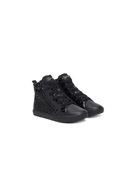 Tenisice Geox J Gisli Girl S crna