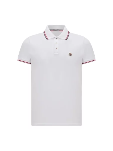 Koszulka polo Moncler biała