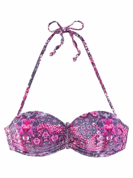 BUFFALO Sutien costum de baie Happy mov vânătă roz