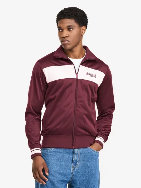 Спортивна кофта Lonsdale MEOLS бордовий