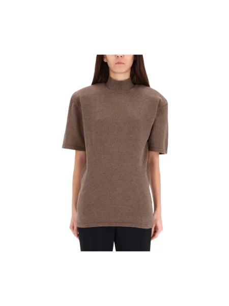 Sweter Jacquemus wełniany brązowy