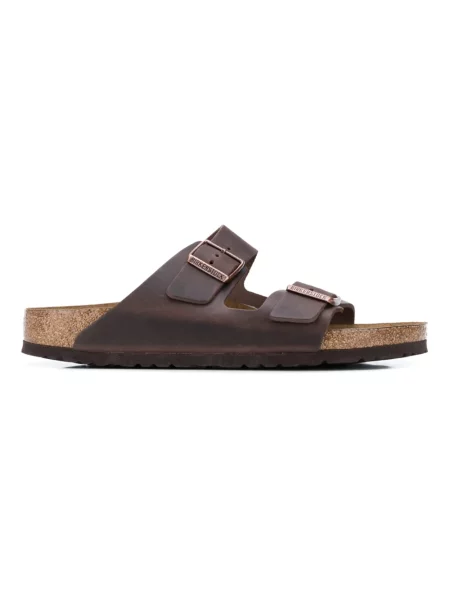 Birkenstock Arizona NU Oiled SFB Habana Narrow Fit Kobiety Sandały Birkenstock Size: 9 brązowy