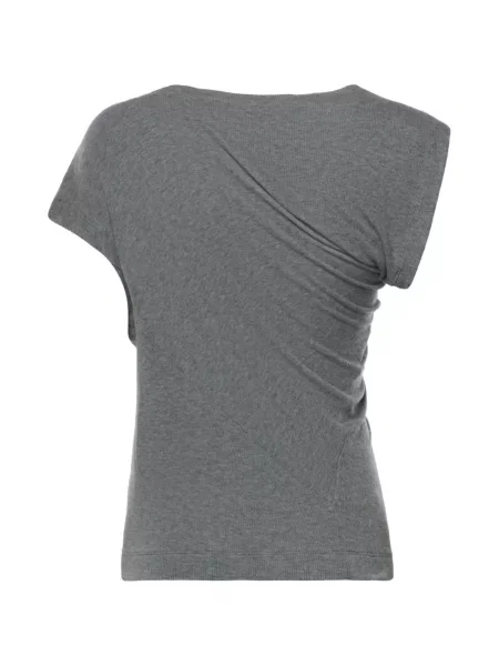 Top Vivienne Westwood asimetric drapat gri