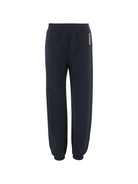 Pantaloni Jil Sander cu imagine alergare albastru