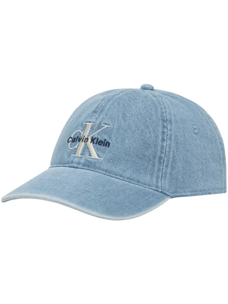 Šiltovka Calvin Klein Jeans s výšivkou modrá
