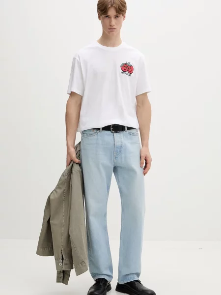 AllSaints basic tričko MUTUAL béžové