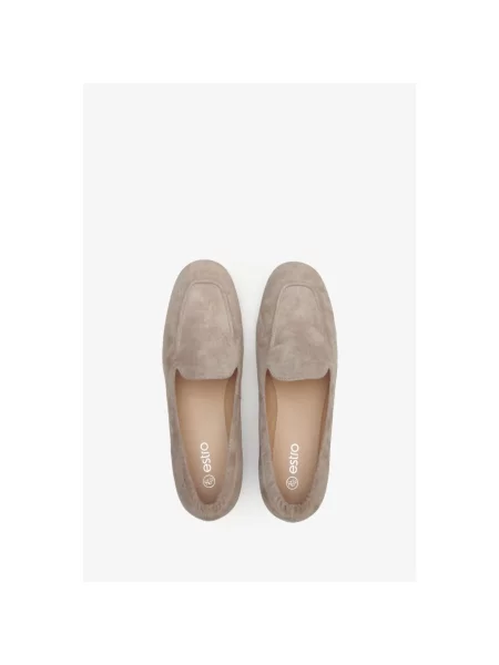 Лофери велюрові Estro сірі