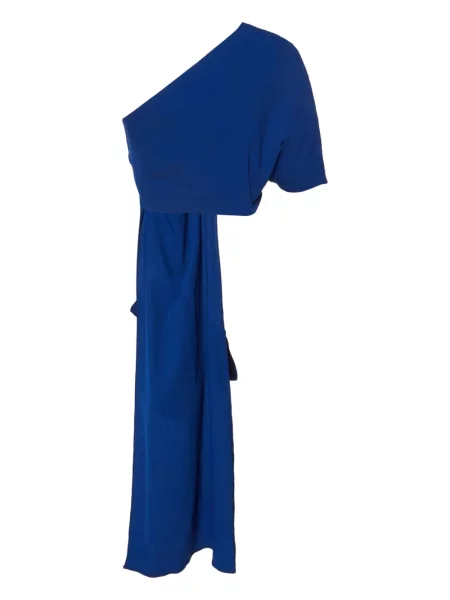 Udrapować top Solace London na jednym ramieniu niebieski