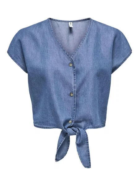 ONLY Bluză ONLBea denim albastru