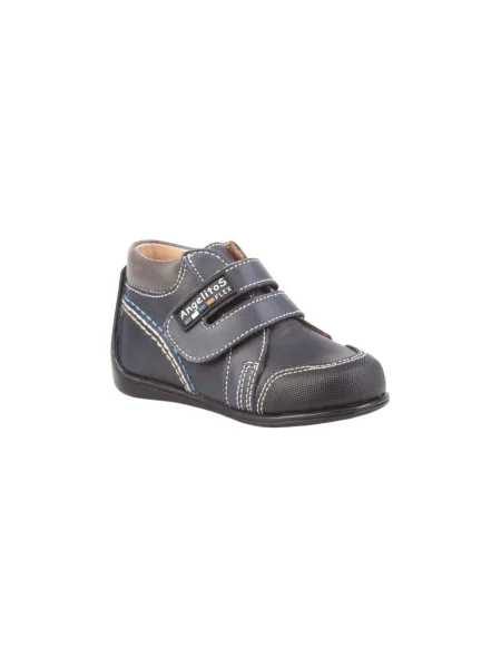 Pantofi Angelitos cu velcro albastru