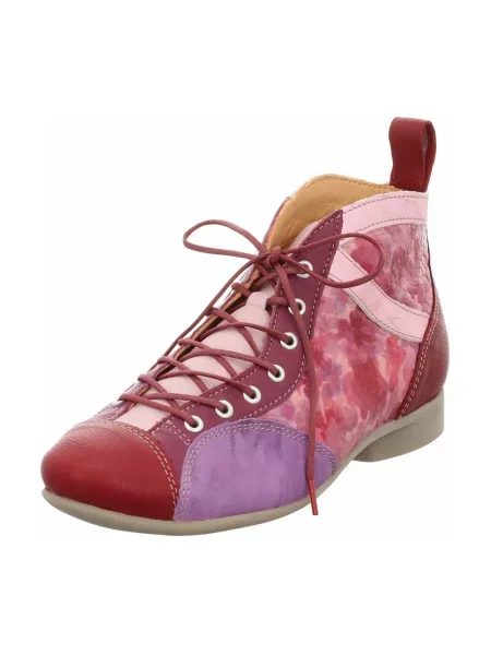 Buty do kostki Think skórzane czerwone