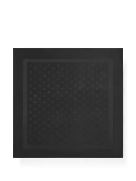 Fular Dolce & Gabbana de mătase cu autograf negru