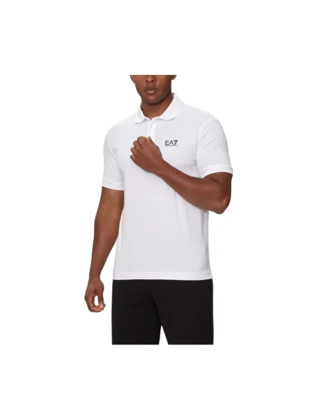 Emporio Armani polo z nadrukiem biały