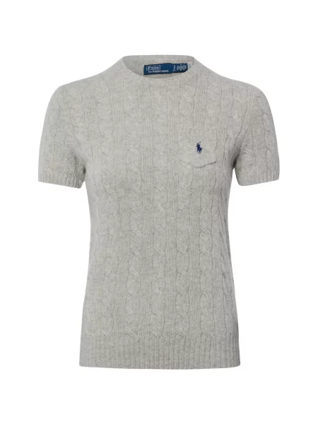 Polo Ralph Lauren sweter z krótkim rękawem wełniany szary
