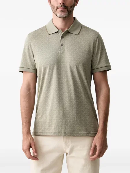 Scurt tricou polo Michael Kors cu imagine verde