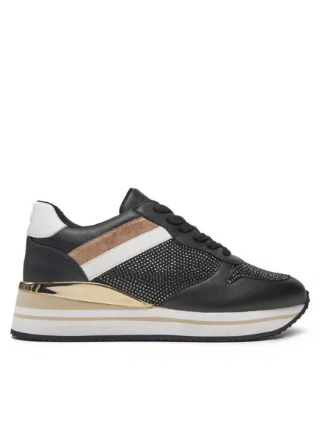 Sneakersy Twinset z kamieniami do biegania czarne