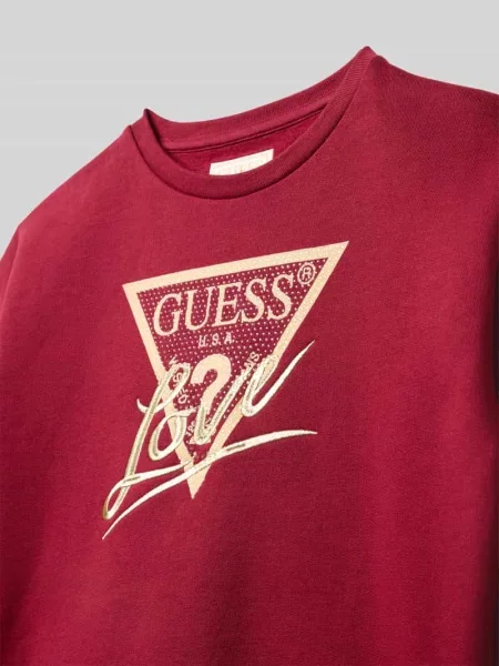 Bluza o kroju regular fit z nadrukiem z logo model ‘Active’ Guess