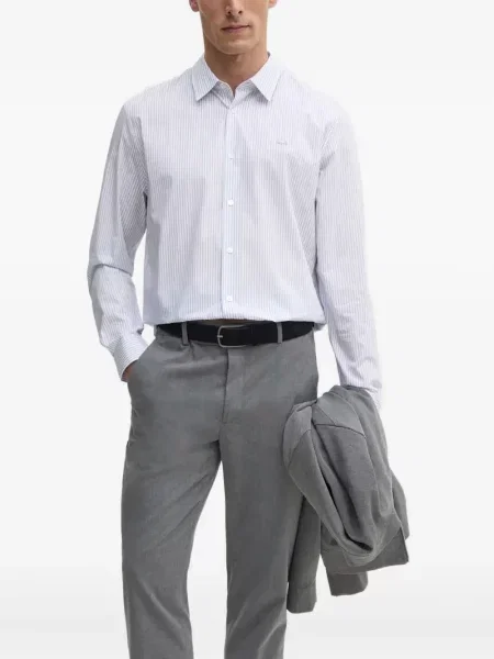 Pruhovaná košile Lacoste bílá