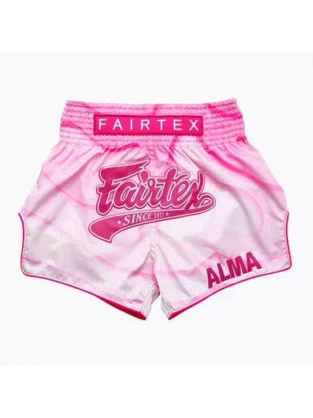 Тренировъчни шорти за муай тай Alma Fairtex розово