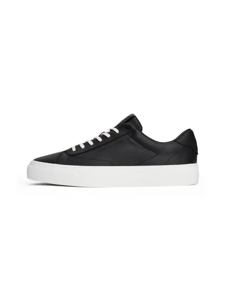 Tommy Hilfiger sneakers din piele PREMIUM DRESS CUPSOLE LTH negru