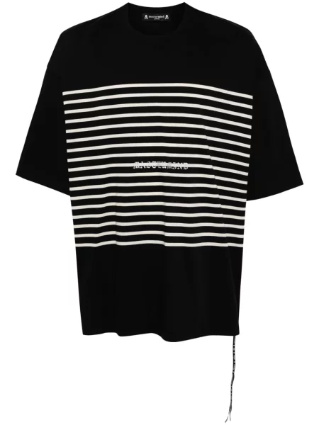 Tricou Mastermind Japan cu dungi cu imagine negru