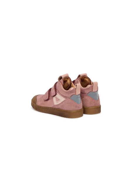 Froddo gyerek félcipő velúrból ROSARIO HIGH-TOP ezüst rózsaszín
