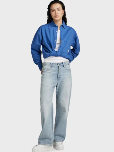 Укорочені джинси G-star Raw блакитні