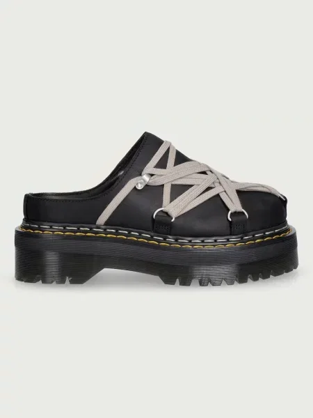 Șlapi Rick Owens din piele negru
