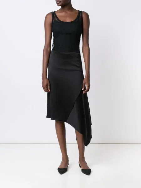 Top Givenchy cu model floral din dantelă negru