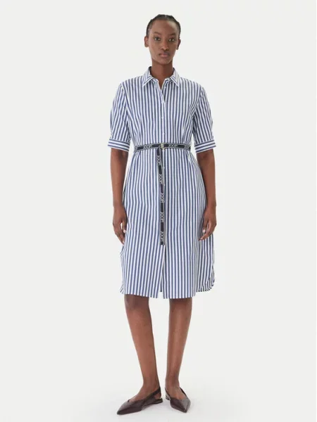 JOOP! Rochie tip cămașă Bleumarin alb