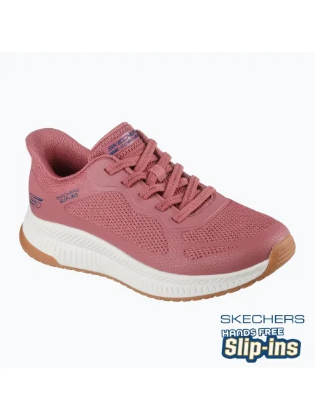 Dámske topánky SKECHERS Bobs Squad 4 Staple Look rose ružová