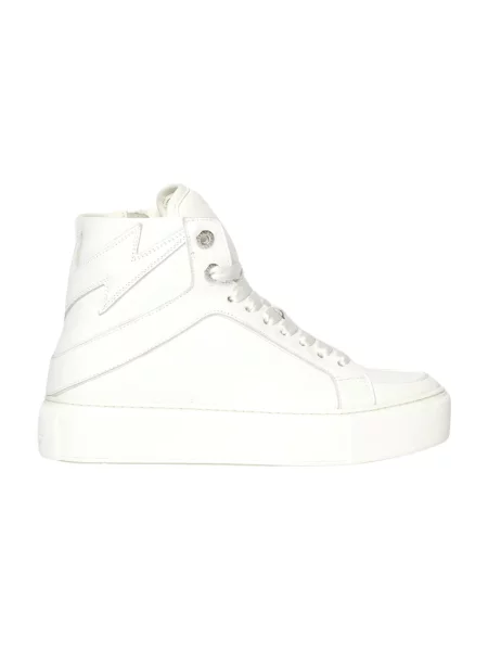 Sneakersy Zadig&voltaire skórzane na platformie białe