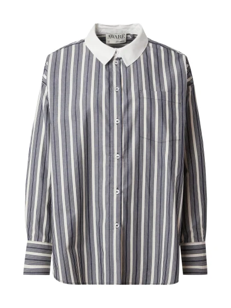 Aware Blúzka VMPARINA čierna / ako vlna biela