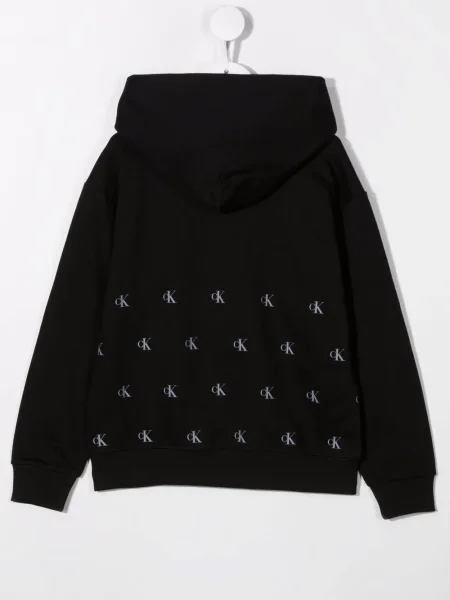 Bluza z kapturem dziecięca Calvin Klein czarna