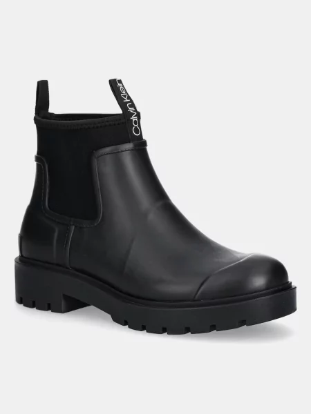 Μπότες τσέλσι Calvin Klein COMBAT RAIN BOOT μαύρο